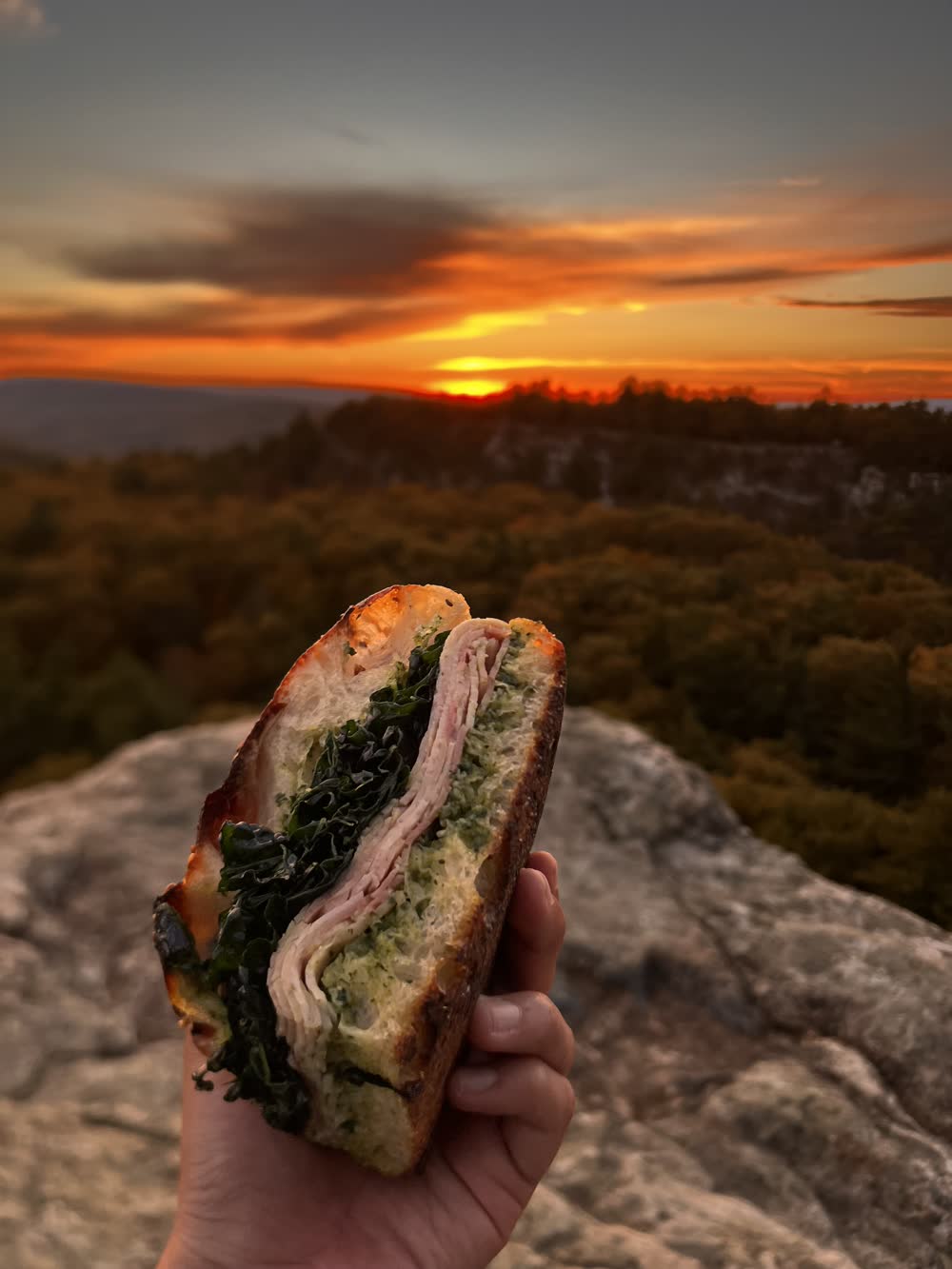 Sandwich at a summit
