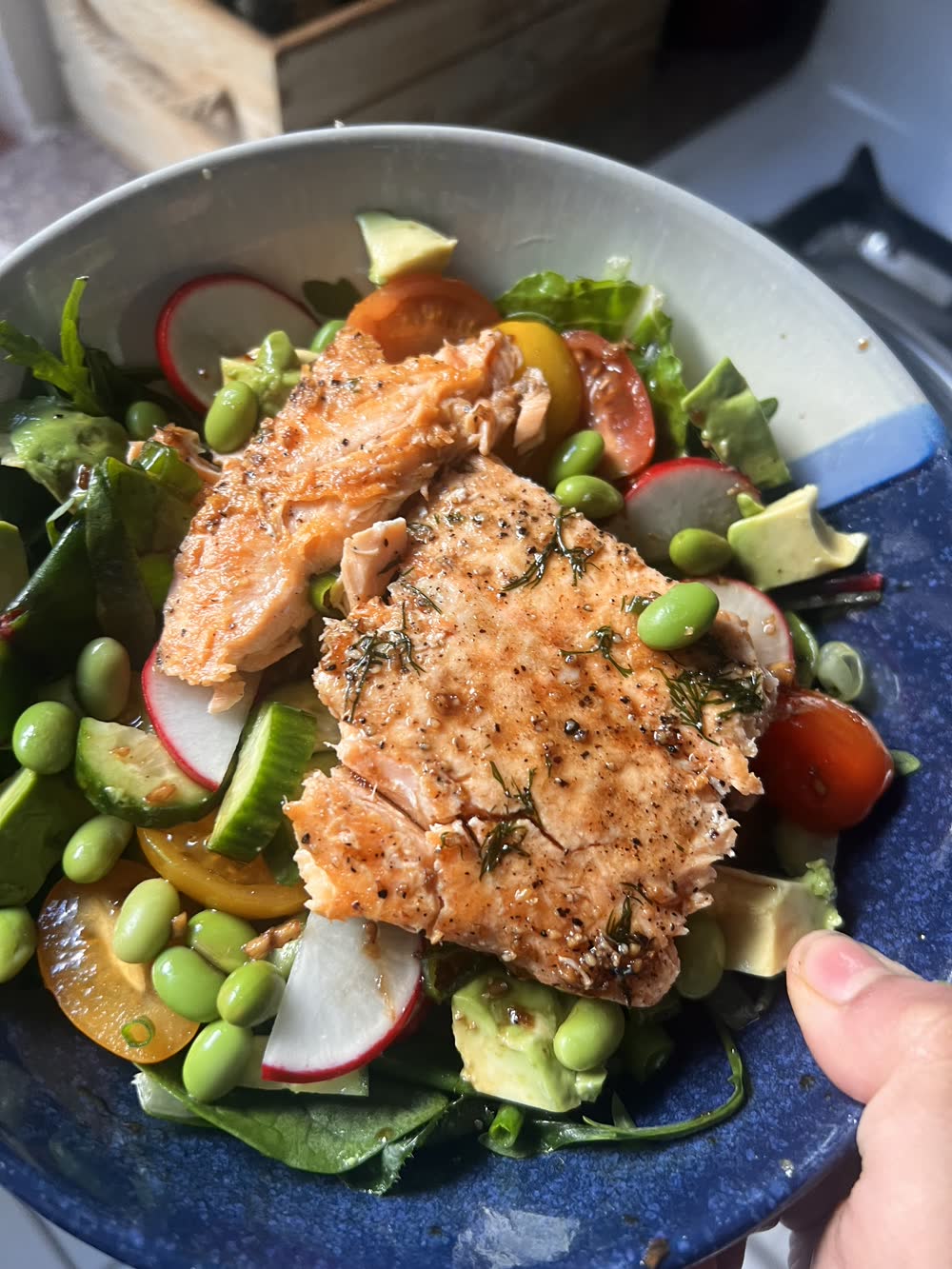 A salmon salad I made